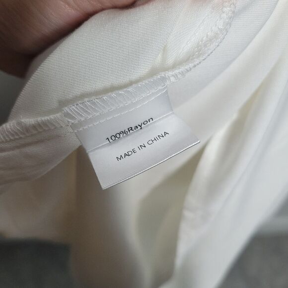 Zesica tiered skirt smocked top flutter sleeve key hole maxi dress size xxl NWT - Picture 9 of 9